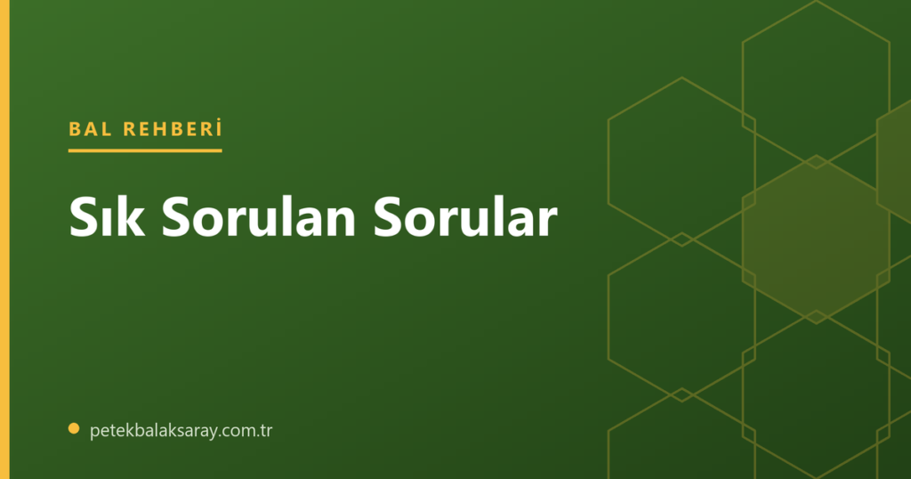 Petek bal hakkında sık sorulan sorular konulu blog yazısının kapak görseli